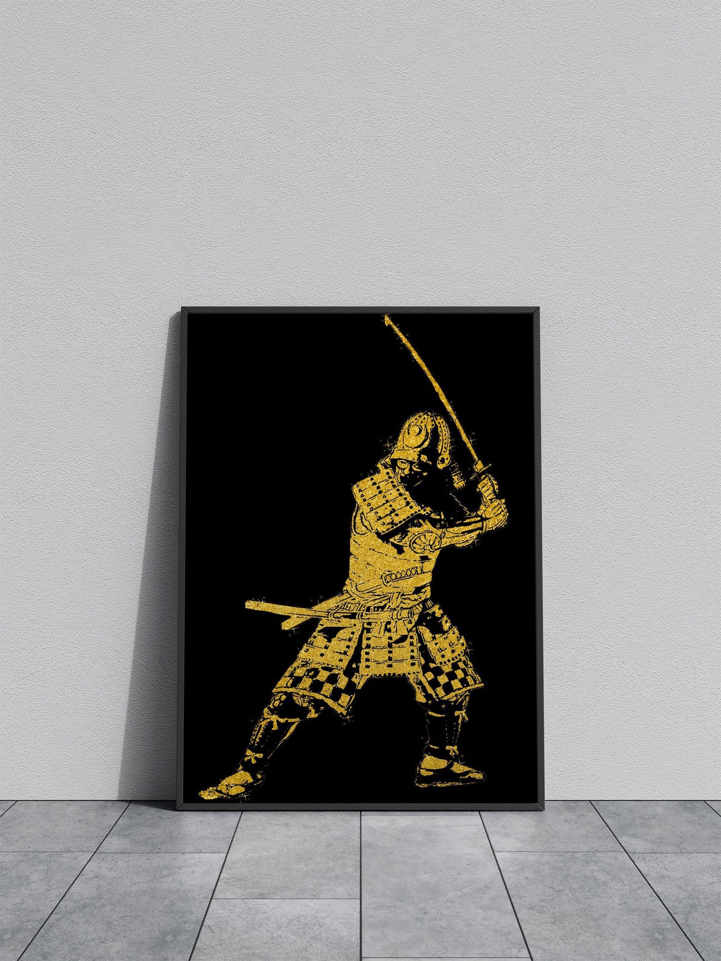 Gold Samurai Asian Style Poster | Wall Art for Home & Office | High-Quality Print - High-Quality Visual Display