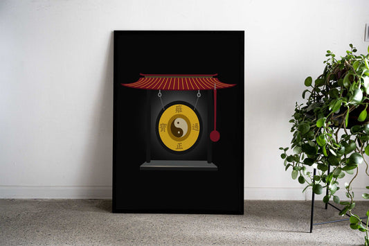 Gong Asian Style Poster | Wall Art for Home & Office | High-Quality Print - High-Quality Visual Display