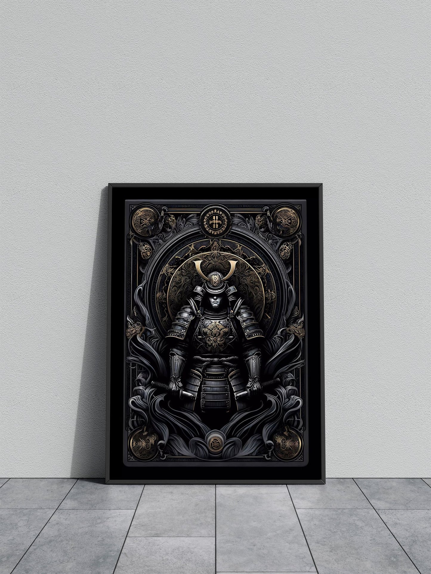 Gothic Samurai Mural Asian Style Poster | Wall Art for Home & Office | High-Quality Print - High-Quality Visual Display