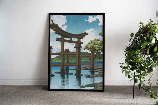 Gozanoishi Shrine Torii Asian Style Poster | Wall Art for Home & Office | High-Quality Print - High-Quality Visual Display