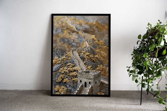 Great Wall Panorama Asian Style Poster | Wall Art for Home & Office | High-Quality Print - High-Quality Visual Display