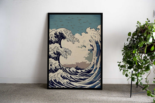 Great Wave Off Kanagawa 4 Asian Style Poster | Wall Art for Home & Office | High-Quality Print - High-Quality Visual Display