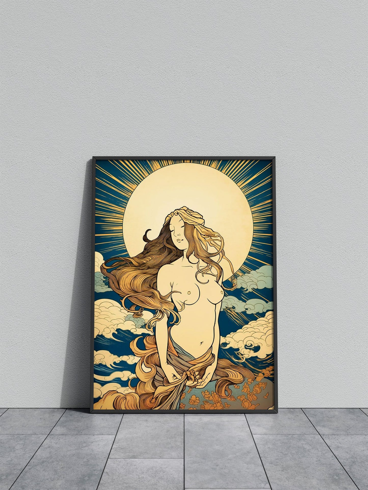 Hathor Goddess Of Beauty Asian Style Poster | Wall Art for Home & Office | High-Quality Print
