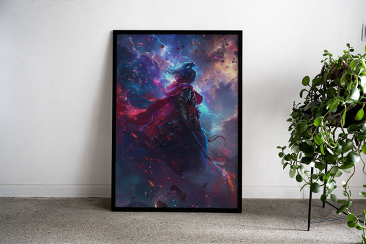 Heavenly Samurai Asian Style Poster | Wall Art for Home & Office | High-Quality Print - High-Quality Visual Display