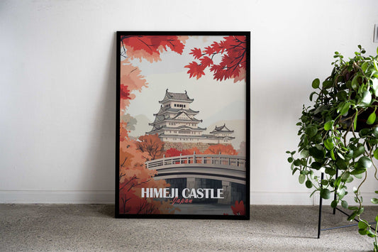 Himeji Castle Japan Asian Style Poster | Wall Art for Home & Office | High-Quality Print - High-Quality Visual Display