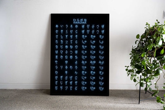 Hiragana Letters Asian Style Poster | Wall Art for Home & Office | High-Quality Print - High-Quality Visual Display