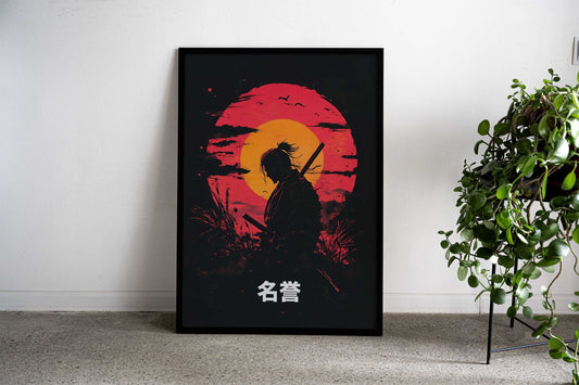 Honour of the warrior Asian Style Poster | Wall Art for Home & Office | High-Quality Print - High-Quality Visual Display