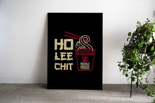 Hoo Lee Chit Noodle House Asian Style Poster | Wall Art for Home & Office | High-Quality Print - High-Quality Visual Display