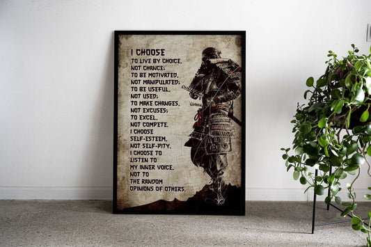 I Choose my live Choice Asian Style Poster | Wall Art for Home & Office | High-Quality Print - High-Quality Visual Display