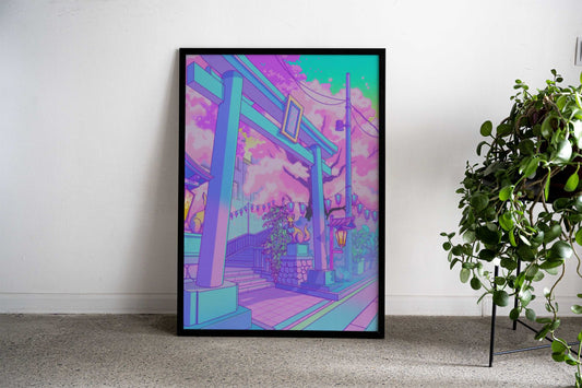 Inari Hanami Asian Style Poster | Wall Art for Home & Office | High-Quality Print - High-Quality Visual Display