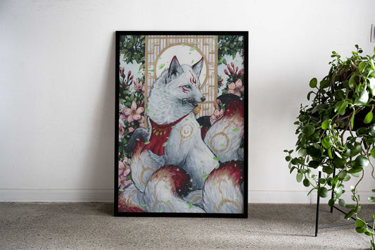 Inaris Kitsune Asian Style Poster | Wall Art for Home & Office | High-Quality Print - High-Quality Visual Display