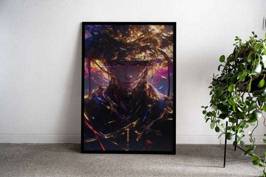 Inferno Samurai Vision Asian Style Poster | Wall Art for Home & Office | High-Quality Print - High-Quality Visual Display
