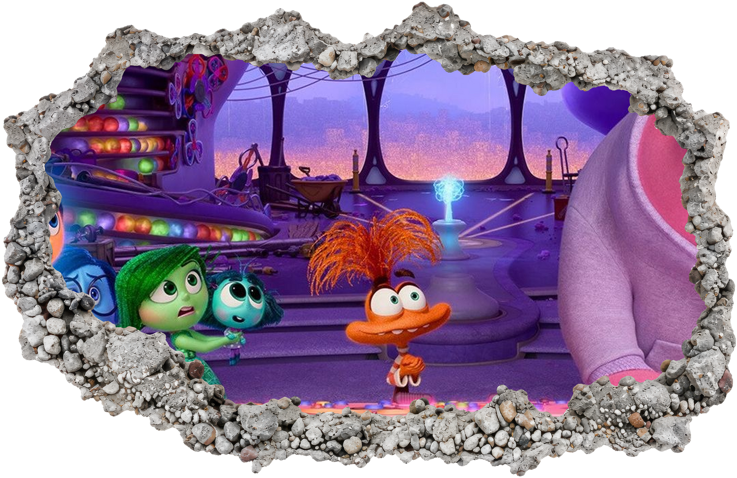 Inside Out 2 Disney Pixar 3D Effect Sticker Nursery Wall Art 325