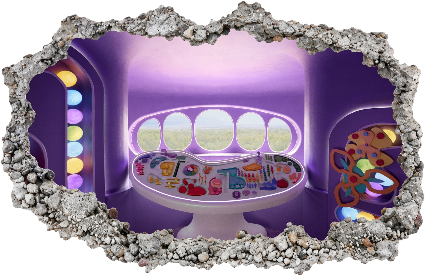 Inside Out 2 Movie Emotions 3D Effect Sticker Bedroom Decor 302