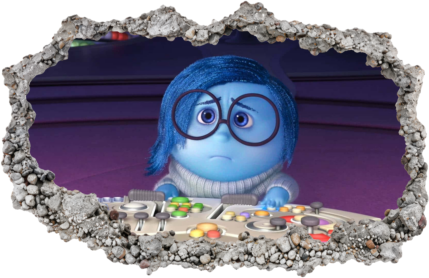 Inside Out 2 Movie Emotions 3D Effect Sticker Vinyl Mural 291