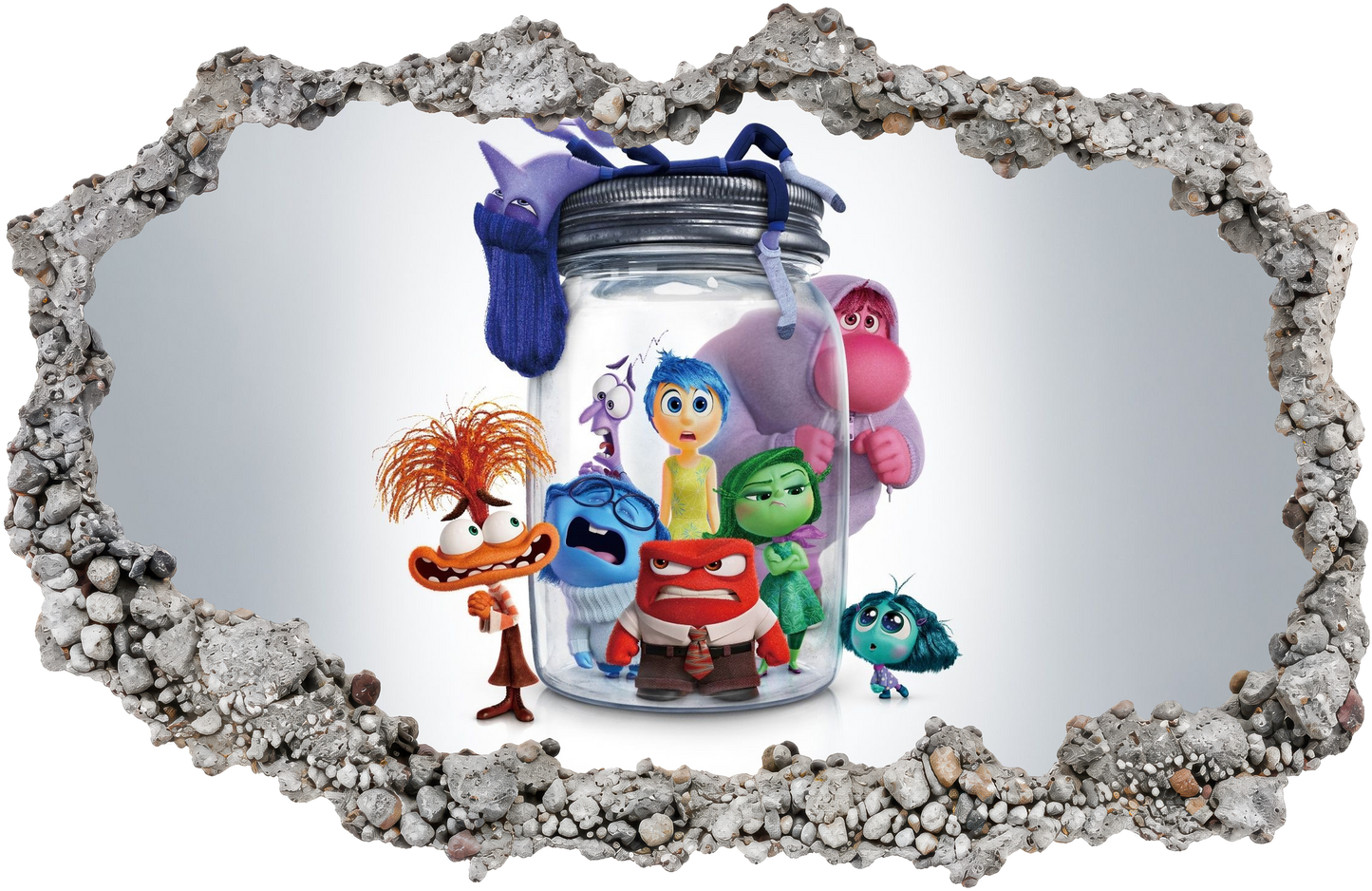 Inside Out Joy Anxiety Kids Room Decor Playroom Art Decal 285