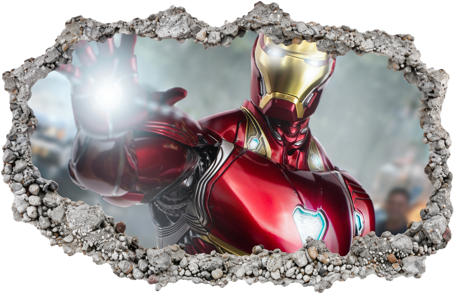 Iron Man Avengers Marvel Comics Bedroom Decor 3D Effect Sticker 097