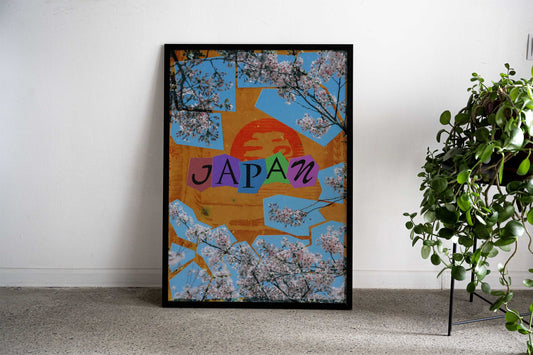 Japan Collage Art Asian Style Poster | Wall Art for Home & Office | High-Quality Print - High-Quality Visual Display