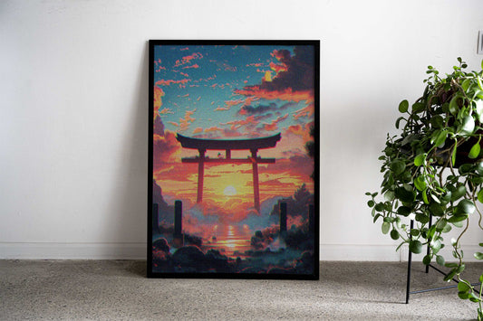 Japan Gate Asian Style Poster | Wall Art for Home & Office | High-Quality Print - High-Quality Visual Display
