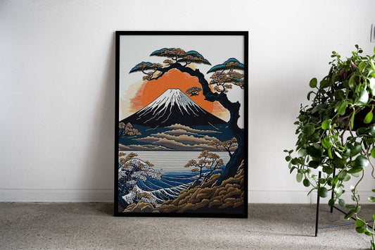 Japan Nature Art Asian Style Poster | Wall Art for Home & Office | High-Quality Print - High-Quality Visual Display