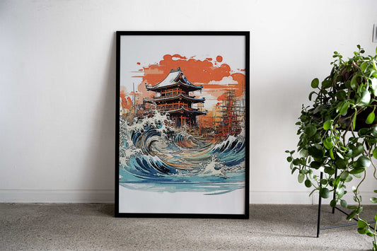 Japan Paint Asian Style Poster | Wall Art for Home & Office | High-Quality Print - High-Quality Visual Display
