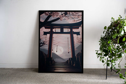 Japan Torii Gate Asian Style Poster | Wall Art for Home & Office | High-Quality Print - High-Quality Visual Display