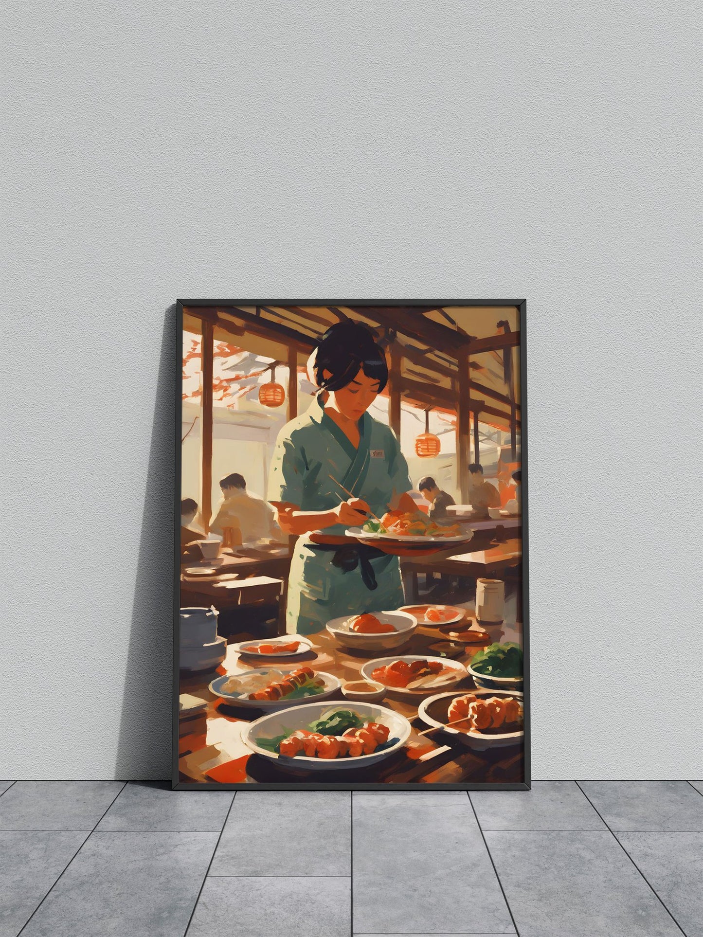 Japan street food Asian Style Poster | Wall Art for Home & Office | High-Quality Print