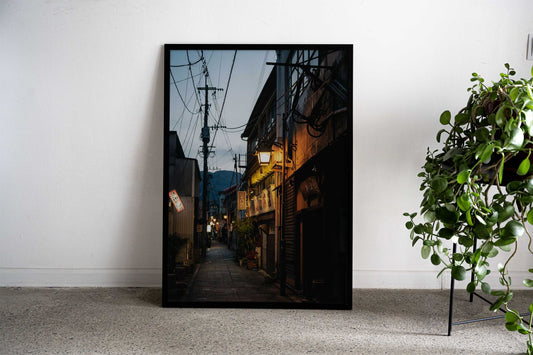 Japanese Alleyway at Dusk Asian Style Poster | Wall Art for Home & Office | High-Quality Print - High-Quality Visual Display