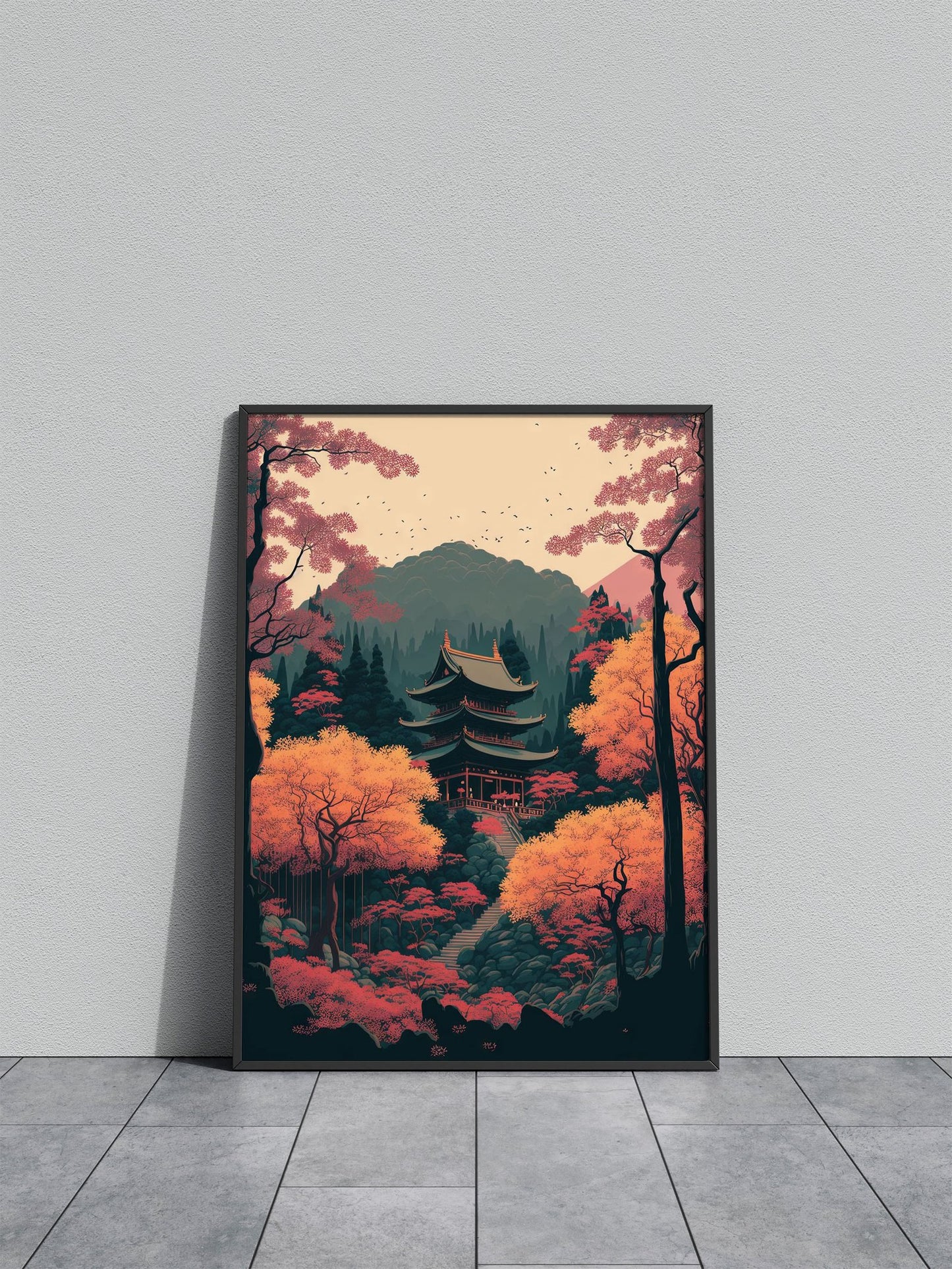 Japanese Autumn Asian Style Poster | Wall Art for Home & Office | High-Quality Print