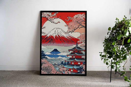 Japanese Colorful Vintage Asian Style Poster | Wall Art for Home & Office | High-Quality Print - High-Quality Visual Display