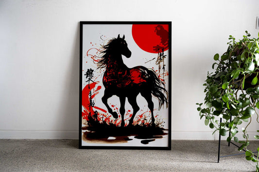 Japanese Dark House Asian Style Poster | Wall Art for Home & Office | High-Quality Print - High-Quality Visual Display
