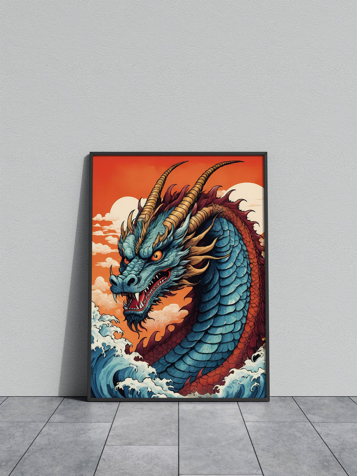 Japanese Dragon 2 Asian Style Poster | Wall Art for Home & Office | High-Quality Print - High-Quality Visual Display