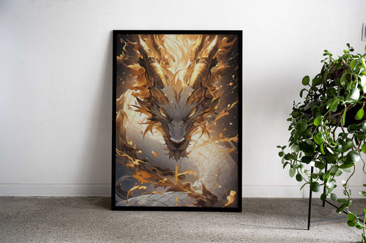 Japanese Dragon Universe Asian Style Poster | Wall Art for Home & Office | High-Quality Print - High-Quality Visual Display