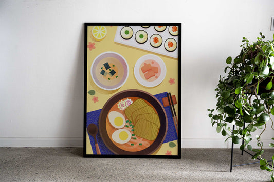 Japanese Food Asian Style Poster | Wall Art for Home & Office | High-Quality Print - High-Quality Visual Display