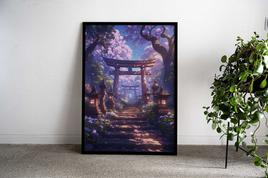 Japanese Garden Pathway Asian Style Poster | Wall Art for Home & Office | High-Quality Print - High-Quality Visual Display