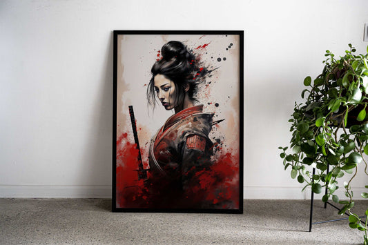 Japanese Geisha Samurai Asian Style Poster | Wall Art for Home & Office | High-Quality Print - High-Quality Visual Display