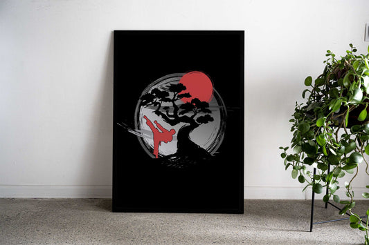 Japanese Karate Sunset Asian Style Poster | Wall Art for Home & Office | High-Quality Print - High-Quality Visual Display