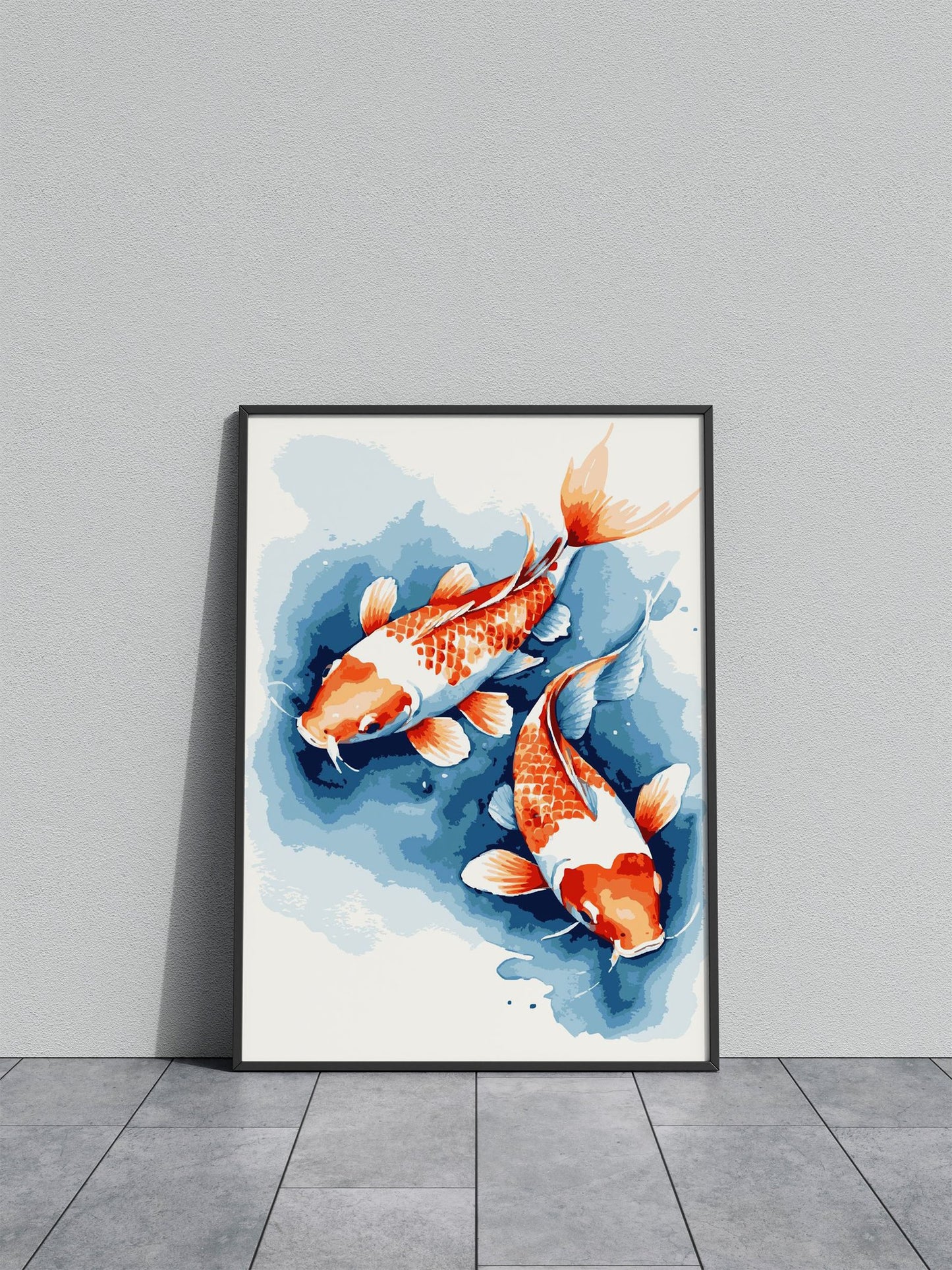 Japanese Koi Fish 5 Asian Style Poster | Wall Art for Home & Office | High-Quality Print