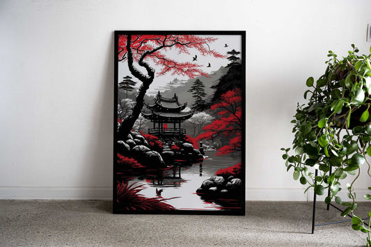 Japanese Landscape 3 Asian Style Poster | Wall Art for Home & Office | High-Quality Print - High-Quality Visual Display