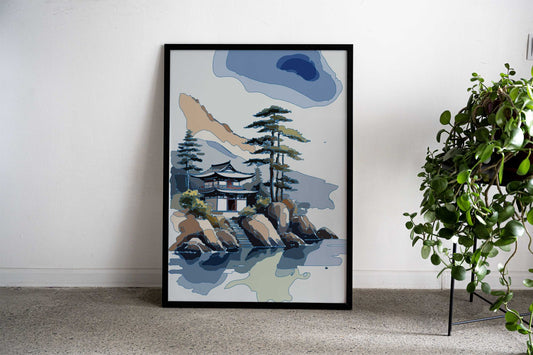 Japanese Landscape 4 Asian Style Poster | Wall Art for Home & Office | High-Quality Print - High-Quality Visual Display