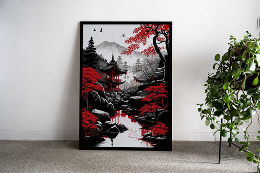 Japanese Landscape 8 Asian Style Poster | Wall Art for Home & Office | High-Quality Print - High-Quality Visual Display