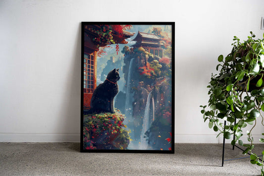 Japanese Mountains Asian Style Poster | Wall Art for Home & Office | High-Quality Print - High-Quality Visual Display
