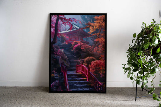 Japanese Mystical Gardens Asian Style Poster | Wall Art for Home & Office | High-Quality Print - High-Quality Visual Display