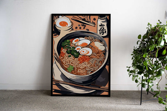 Japanese Ramen Noodle 4 Asian Style Poster | Wall Art for Home & Office | High-Quality Print - High-Quality Visual Display
