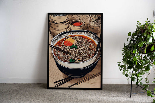 Japanese Ramen Noodle 6 Asian Style Poster | Wall Art for Home & Office | High-Quality Print - High-Quality Visual Display