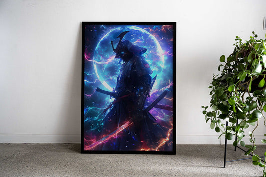 Japanese Samurai Galaxy Asian Style Poster | Wall Art for Home & Office | High-Quality Print - High-Quality Visual Display