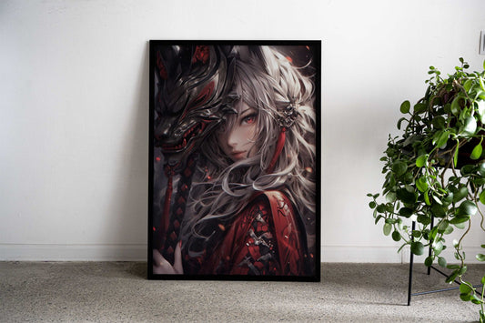 Japanese Samurai Princess Asian Style Poster | Wall Art for Home & Office | High-Quality Print - High-Quality Visual Display