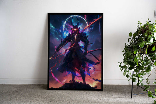 Japanese Samurai Universe Asian Style Poster | Wall Art for Home & Office | High-Quality Print - High-Quality Visual Display