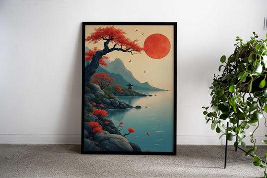 Japanese Serenity Asian Style Poster | Wall Art for Home & Office | High-Quality Print - High-Quality Visual Display