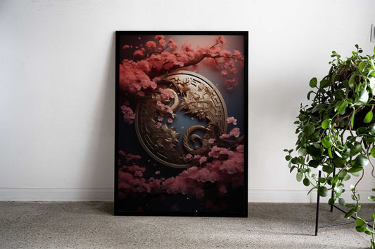 Japanese Symbol Art Asian Style Poster | Wall Art for Home & Office | High-Quality Print - High-Quality Visual Display